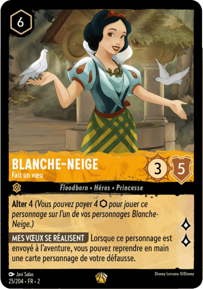 Blanche-Neige - Fait un voeu 25/204 - Lorcana S2 FR