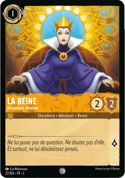 La Reine - Monarque absolue 27/204 - Lorcana S2 FR