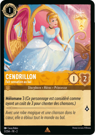 Cendrillon - Fait sensation au bal 3/204 - Lorcana S2 FR