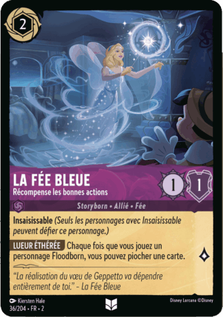 La Fée Bleu - Récompense les bonnes actions 36/204 - Lorcana S2 FR