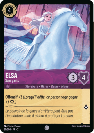 Elsa - Sans gants 37/204 - Lorcana S2 FR