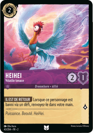 Heihei - Volatile tenace 43/204 - Lorcana S2 FR