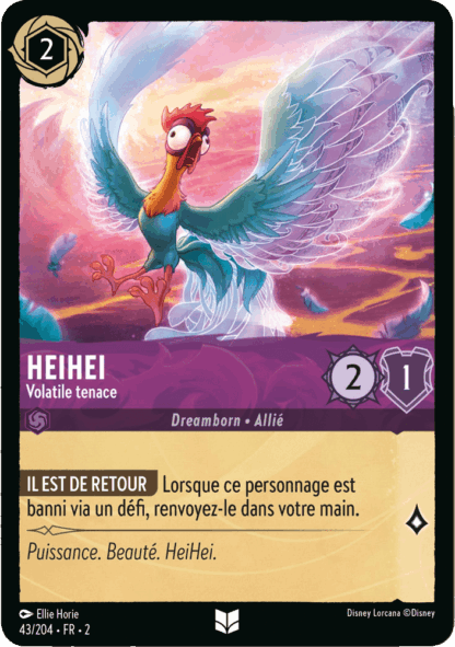 Heihei - Volatile tenace 43/204 - Lorcana S2 FR
