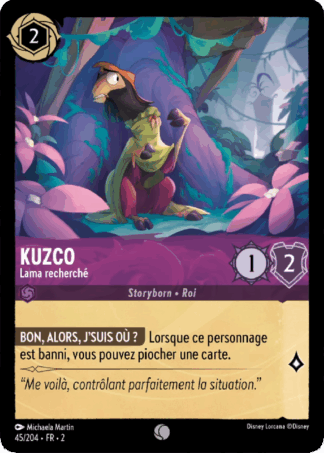 Kuzco - Lama recherché 45/204 - Lorcana S2 FR