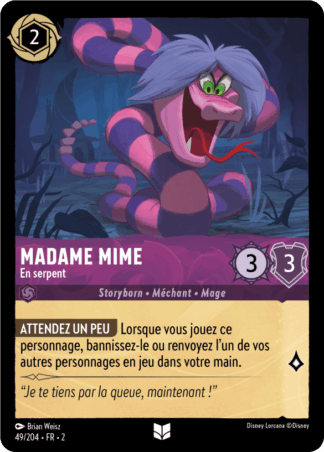 Madame Mime - En serpent 49/204 - Lorcana S2 FR