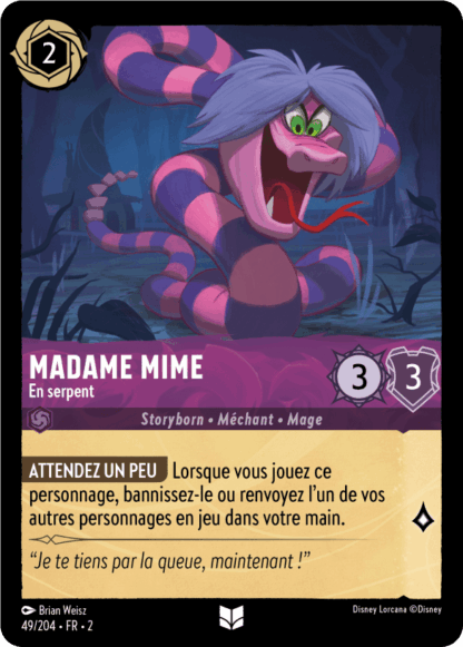 Madame Mime - En serpent 49/204 - Lorcana S2 FR