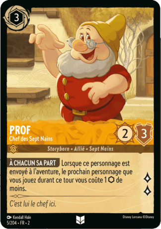 Prof - Chef des Sept Nains 5/204 - Lorcana S2 FR