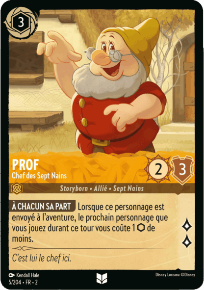 Prof - Chef des Sept Nains 5/204 - Lorcana S2 FR