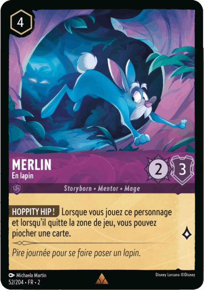 Merlin - En lapin 52/204 - Lorcana S2 FR