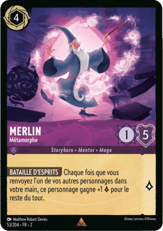 Merlin - Métamorphe 53/204 - Lorcana S2 FR