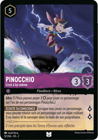 Pinocchio - Livré à lui-même 57/204 - Lorcana S2 FR