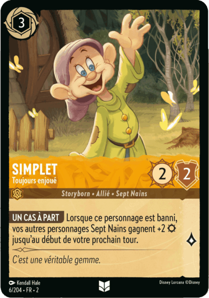 Simplet - Toujours enjouée 6/204 - Lorcana S2 FR