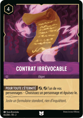Contrat irrévocable 65/204 - Lorcana S2 FR