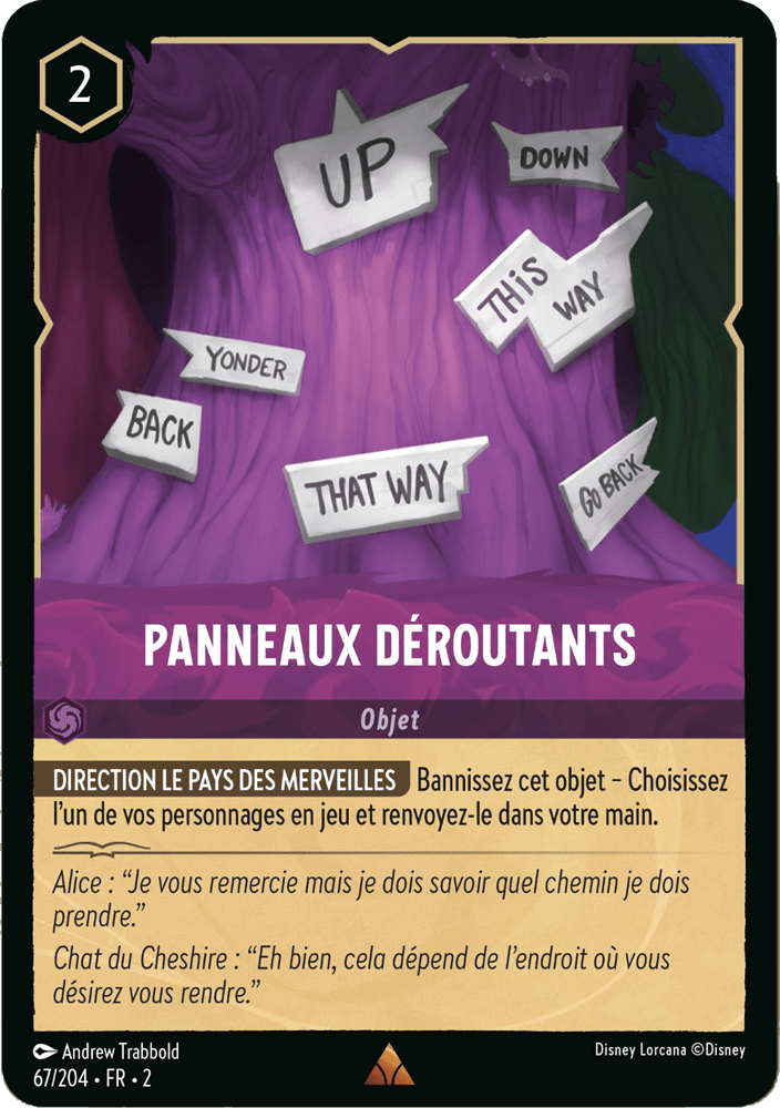 Panneaux déroutants 67/204 - Lorcana S2 FR