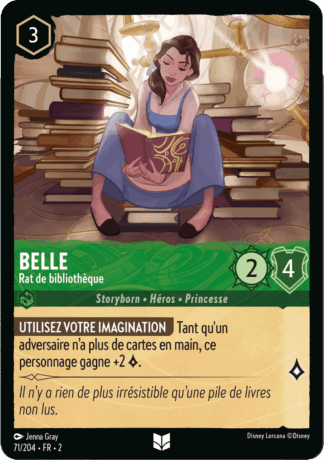 Belle - Rat de bibliothèque 71/204 - Lorcana S2 FR