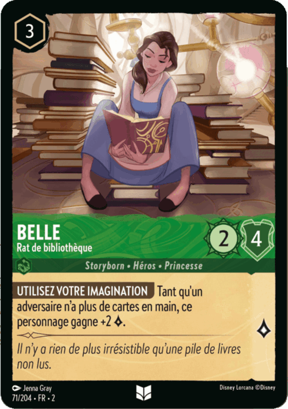 Belle - Rat de bibliothèque 71/204 - Lorcana S2 FR