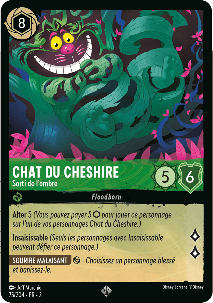 Chat du Cheshire - Toujours ce sourire 74/204 - Lorcana S2 FR