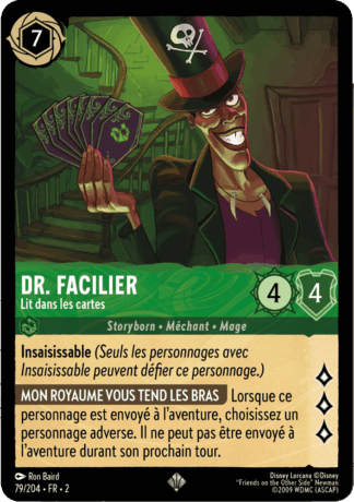Dr. Facilier - Lit dans les cartes 79/204 - Lorcana S2 FR