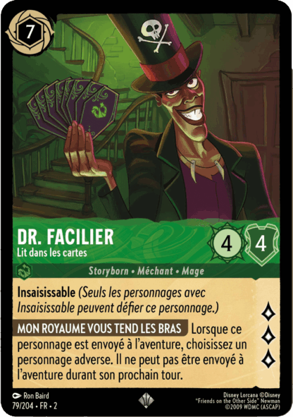 Dr. Facilier - Lit dans les cartes 79/204 - Lorcana S2 FR