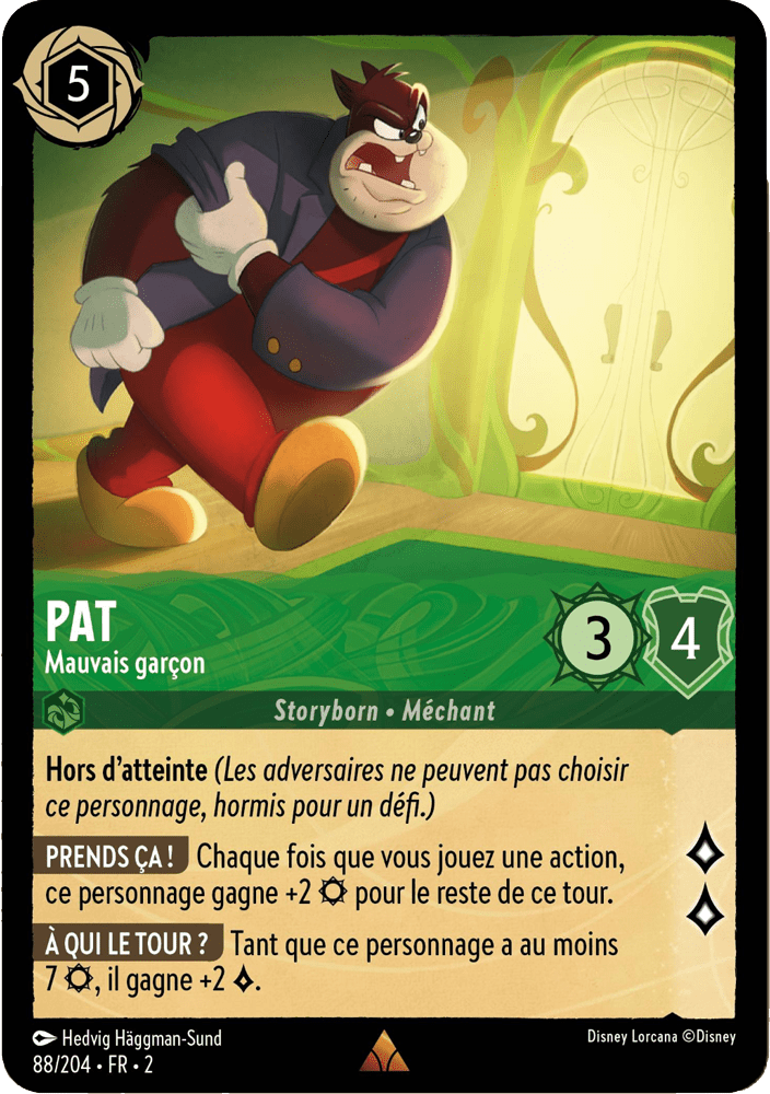 Pat - Mauvais garçon 88/204 - Lorcana S2 FR