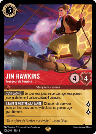 Jim Hawkins - Voyageur de lespace 109/204 - Lorcana S3 FR