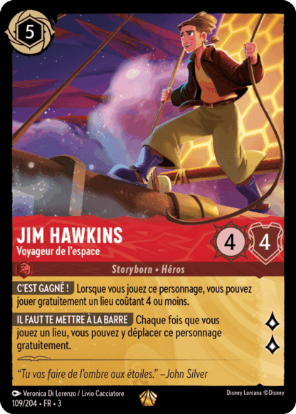 Jim Hawkins - Voyageur de lespace 109/204 - Lorcana S3 FR