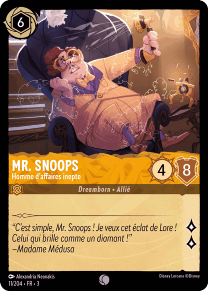 Mr. Snoops - Homme daffaires inepte 11/204 - Lorcana S3 FR
