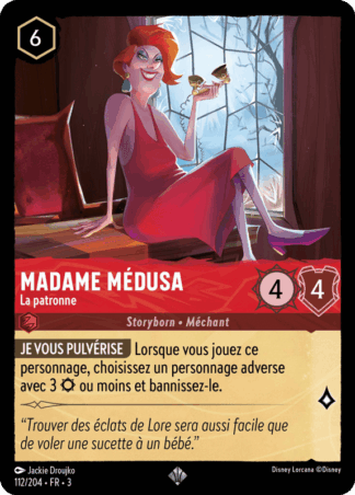 Madame Médusa - La patronne 112/204 - Lorcana S3 FR
