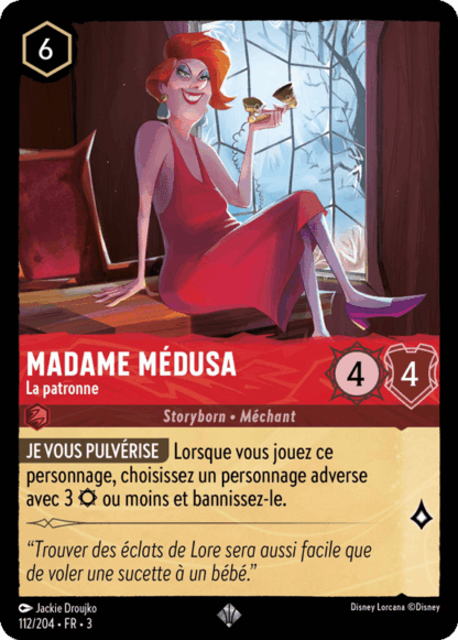Madame Médusa - La patronne 112/204 - Lorcana S3 FR