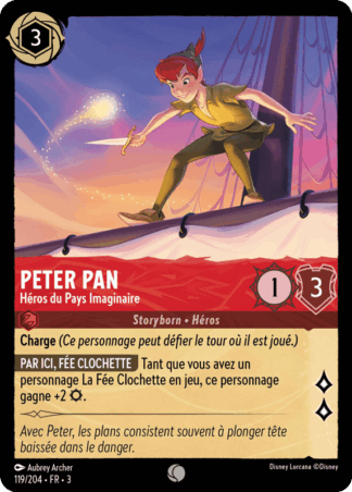 Peter Pan - Héros du Pays Imaginaire 119/204 - Lorcana S3 FR