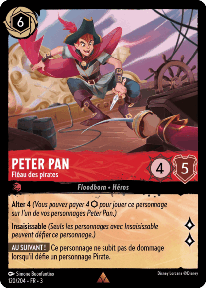 Peter Pan - Fléau des pirates 120/204 - Lorcana S3 FR