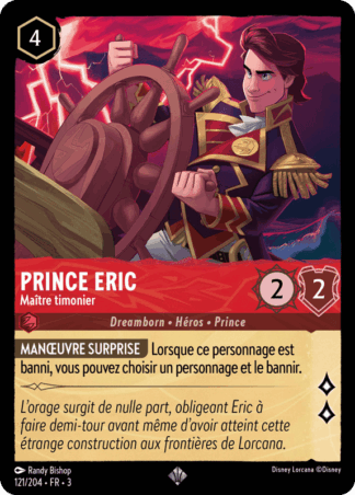 Prince Eric - Maître timonier 121/204 - Lorcana S3 FR