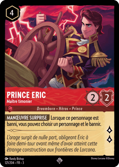 Prince Eric - Maître timonier 121/204 - Lorcana S3 FR