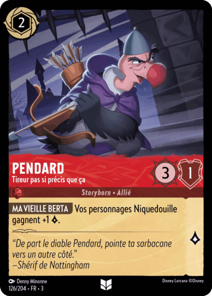 Pendard - Tireur pas si précis que ça 126/204 - Lorcana S3 FR