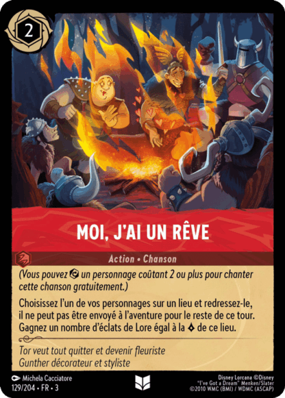Moi, jai un rêve - Action 129/204 - Lorcana S3 FR