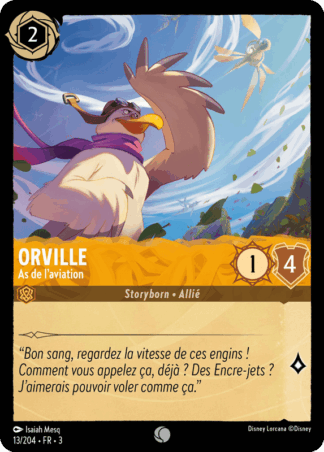 Orville - As de laviation 13/204 - Lorcana S3 FR