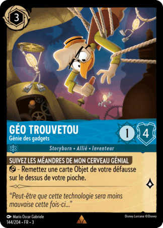 Géo Trouvetou - Génie des gadgets 144/204 - Lorcana S3 FR