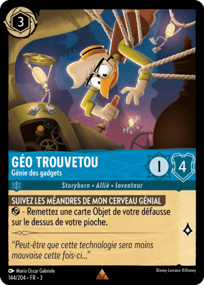 Géo Trouvetou - Génie des gadgets 144/204 - Lorcana S3 FR