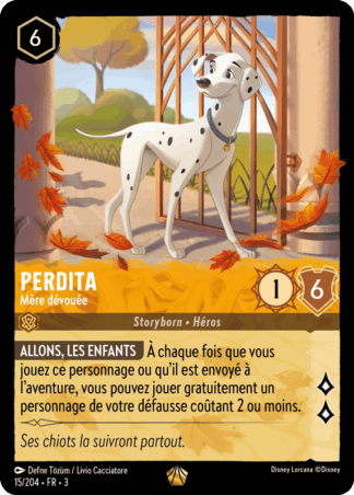 Perdita - Mère dévouée 15/204 - Lorcana S3 FR