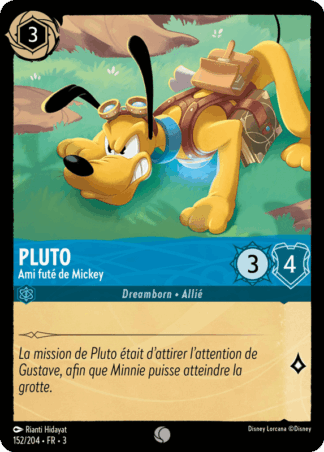 Pluto - Ami futé de Mickey 152/204 - Lorcana S3 FR