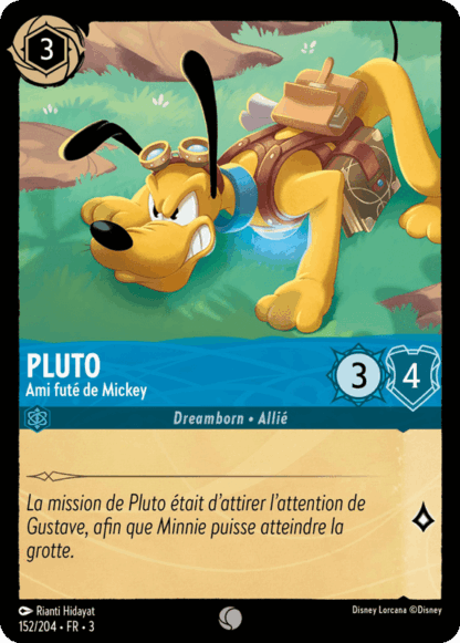 Pluto - Ami futé de Mickey 152/204 - Lorcana S3 FR