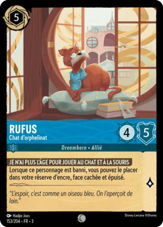 Rufus - Chat dorphelinat 153/204 - Lorcana S3 FR