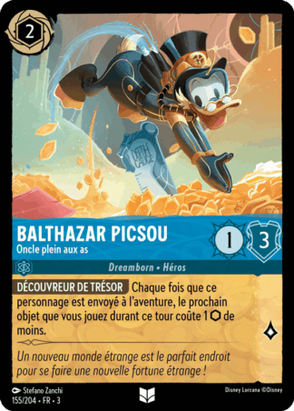 Balthazar Picsou - Oncle plein aux as 155/204 - Lorcana S3 FR