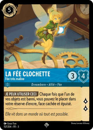 La Fée Clochette - Fée très maline 157/204 - Lorcana S3 FR