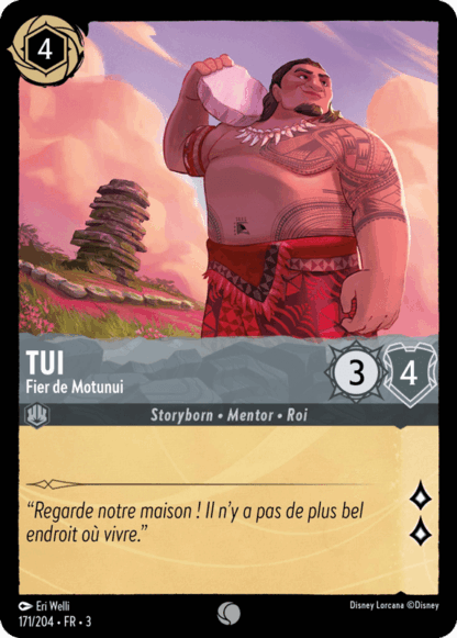 Tui - Fier de Motunui 171/204 - Lorcana S3 FR
