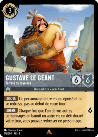 Gustave le géant - Terreur du Royaume 173/204 - Lorcana S3 FR