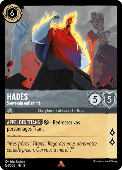 Hadès - Souverain enflammé 174/204 - Lorcana S3 FR