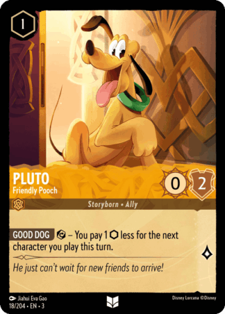 Pluto - Gentil cabot 18/204 - Lorcana S3 FR