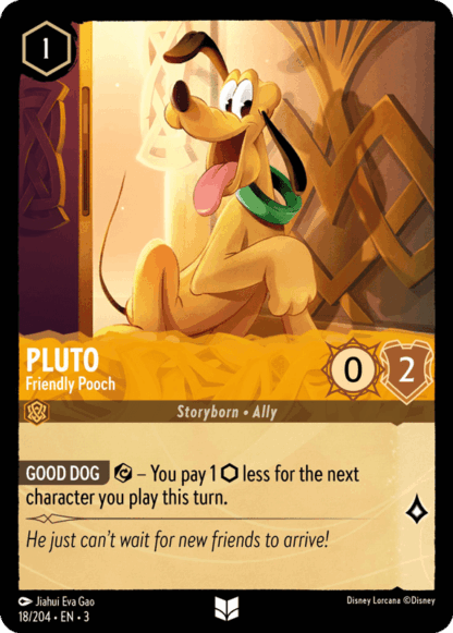 Pluto - Gentil cabot 18/204 - Lorcana S3 FR