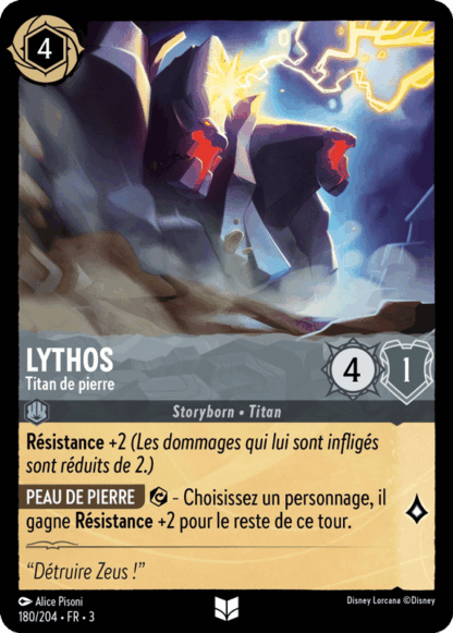 Lythos - Titan de pierre 180/204 - Lorcana S3 FR